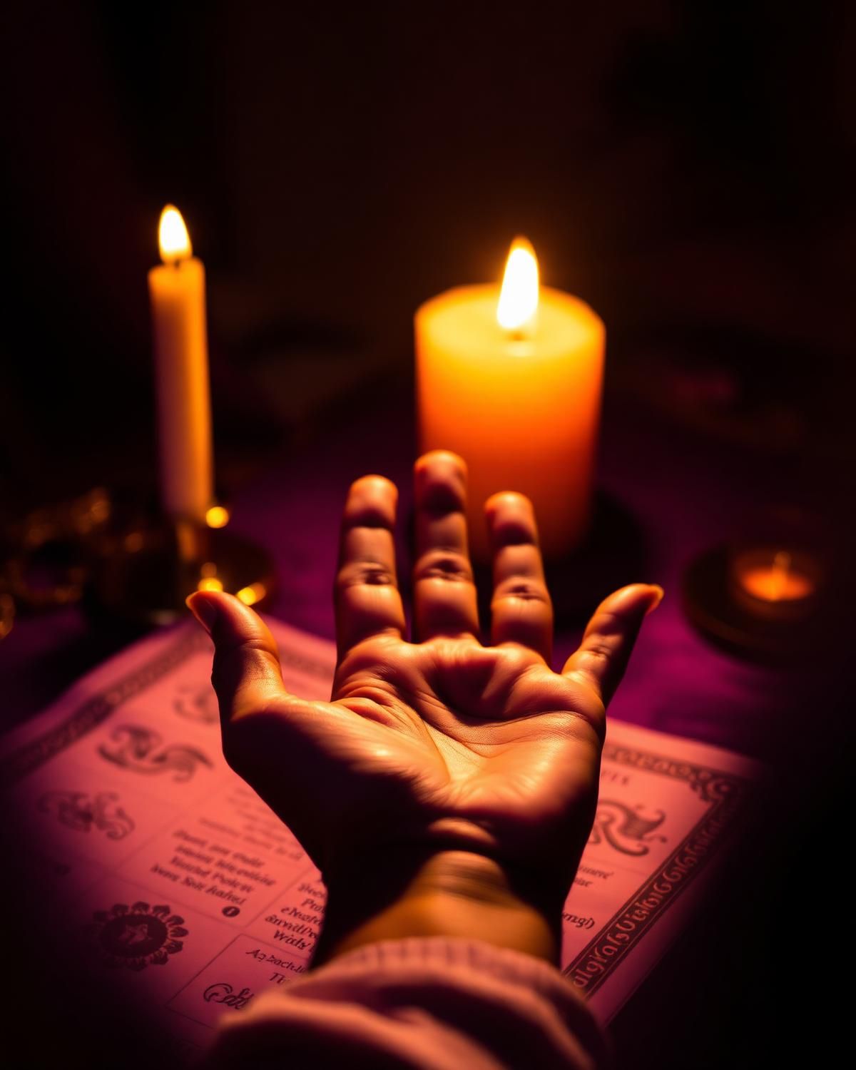 Palm reading detail